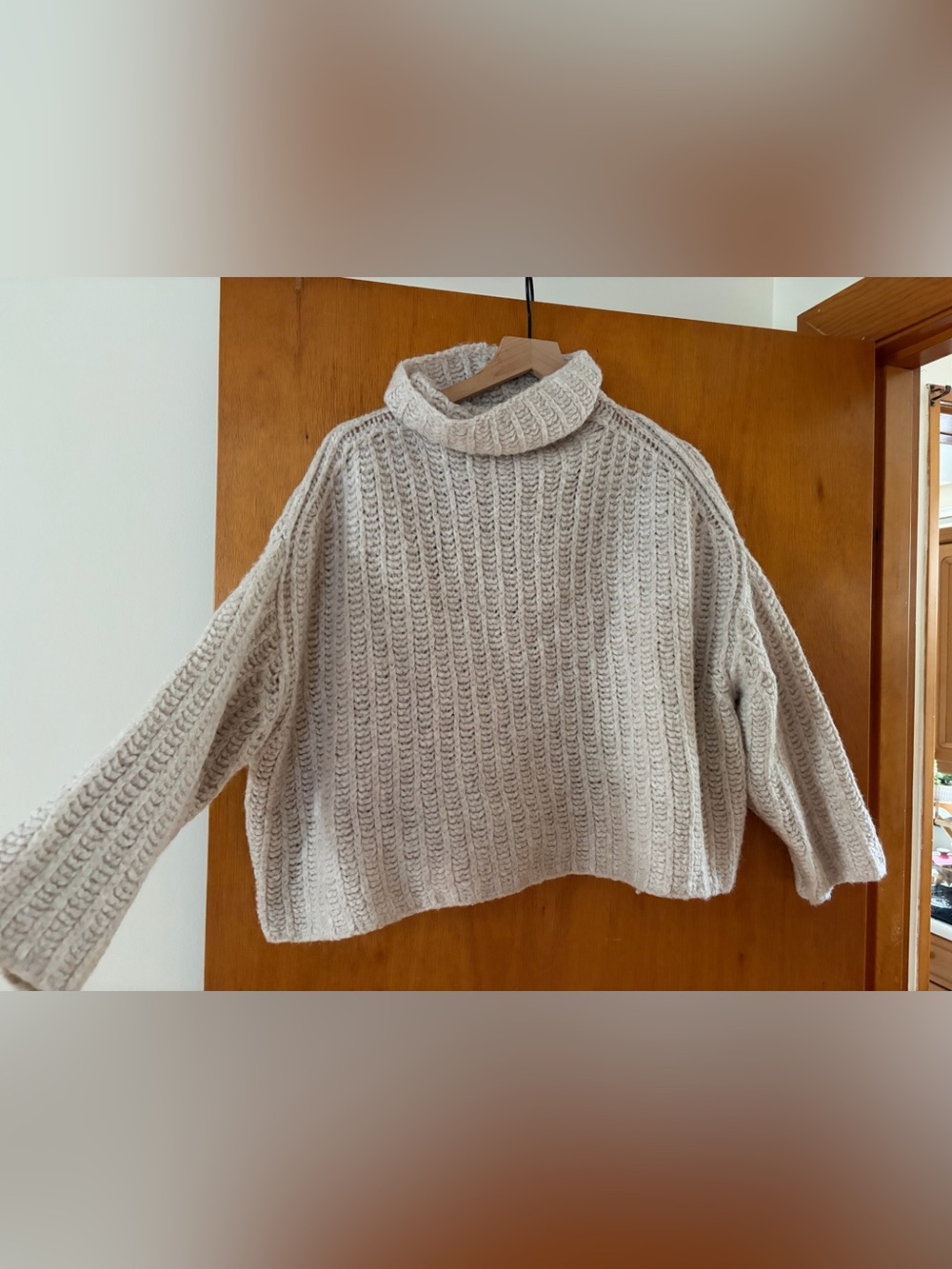 Free People Cozy Cream Turtleneck